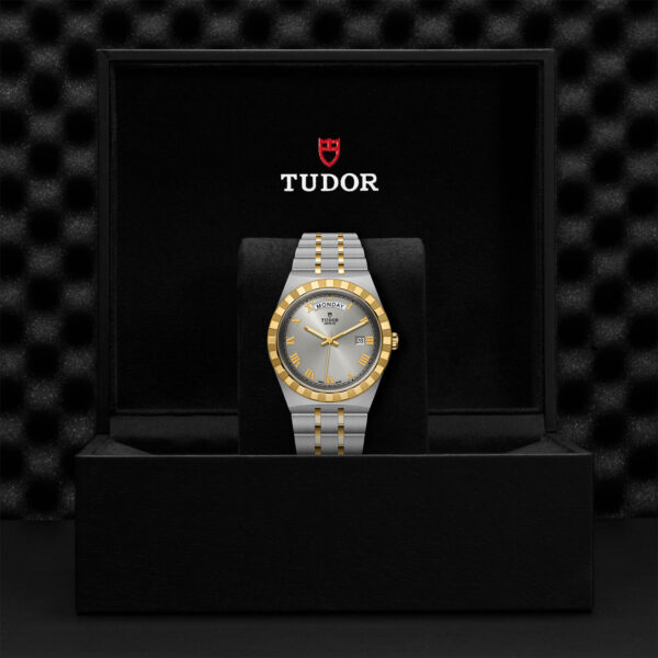 TUDOR Royal, 41mm Steel Case, Yellow Gold Bezel