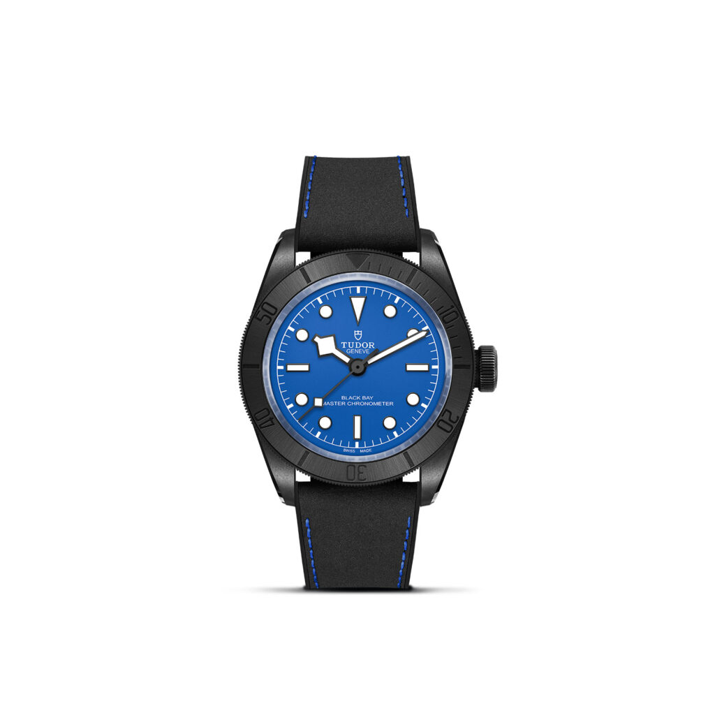 TUDOR Black Bay Ceramic 41mm matt black ceramic case with micro-blasted finish and monobloc middle case Open case back in black-PVD-treated steel with sapphire crystal - M79210CNU-0007 at Underwood Jewelers