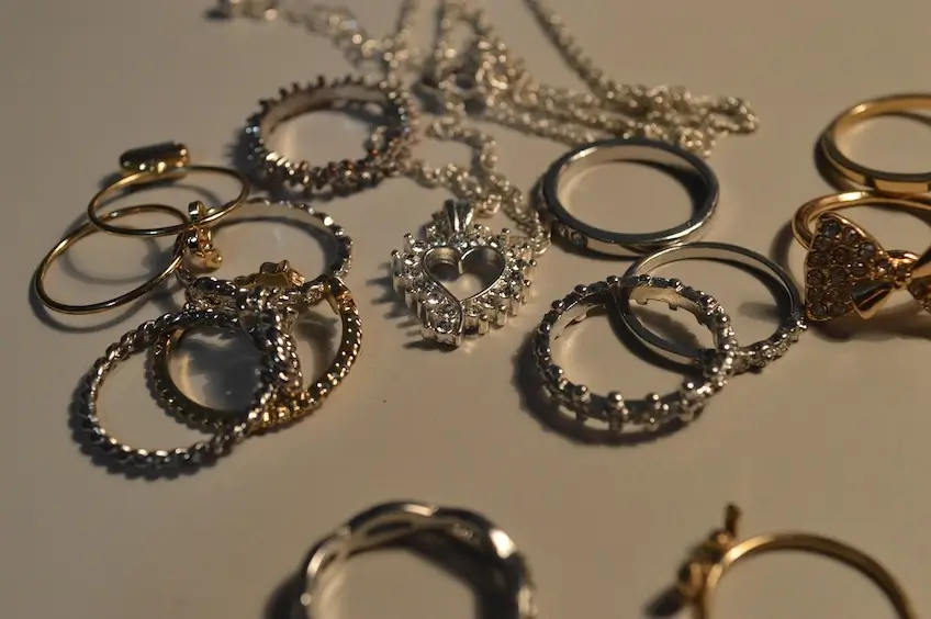 collection of different rings