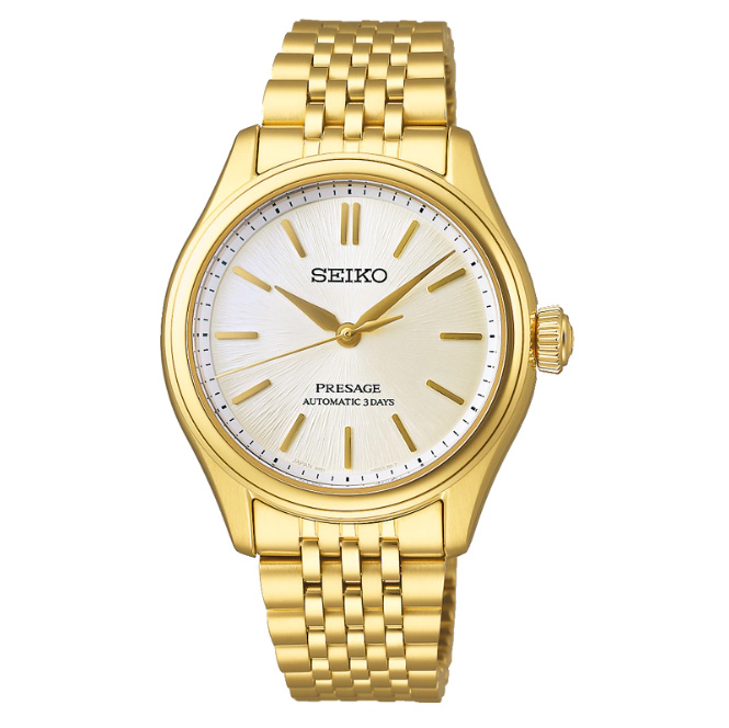 Seiko Watch 36mm Presage Luxe Classic with Ivory Dial