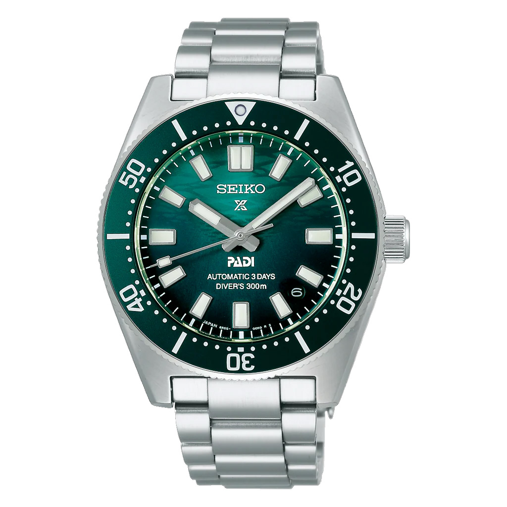 Prospex Luxe 1965 Diver’s Watch with Green Dial in Stainless Steel - Underwood Jewelers