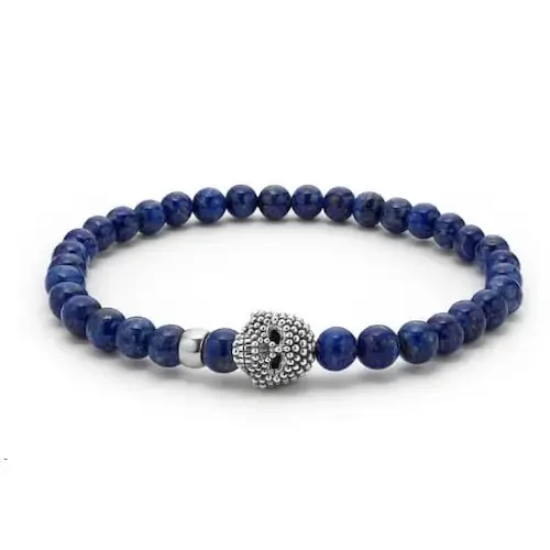 LAPIS SKULL BRACELET