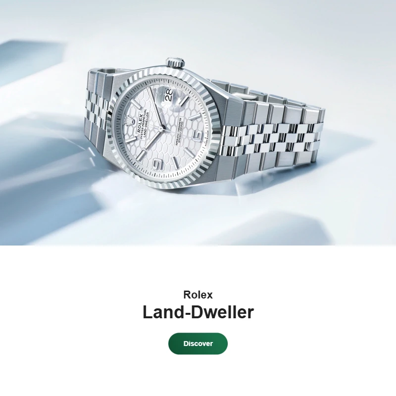 rolex land-dweller watches - underwood jewelers