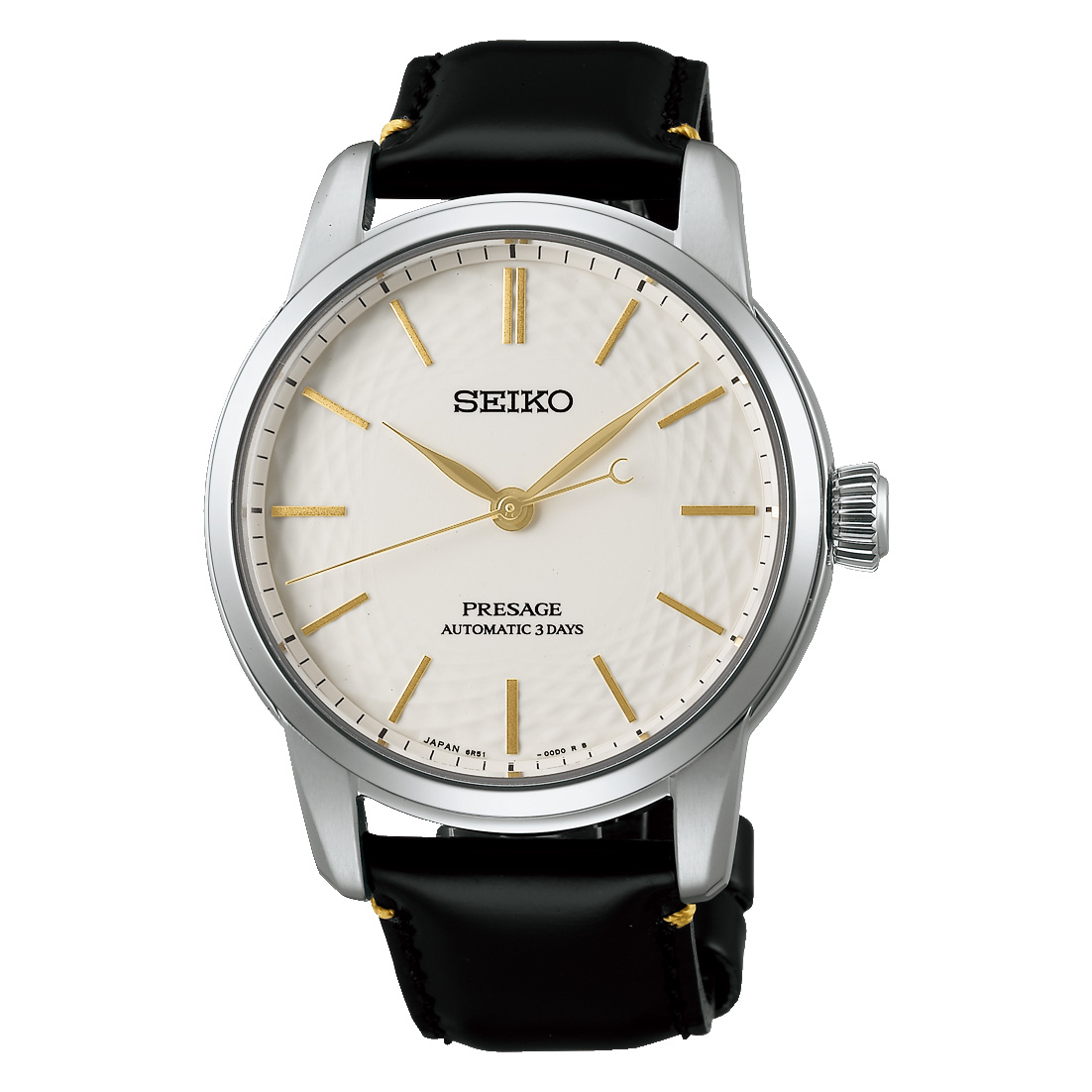 Seiko Watch Presage Luxe SS with White Arita Dial
