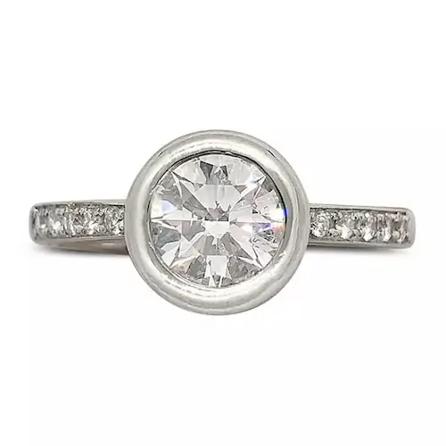 BEZEL SET SOLITAIRE DIAMOND RING