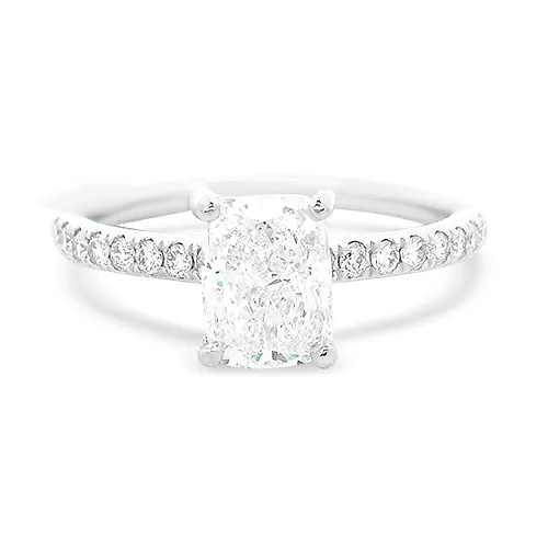 Elongated Cushion Cut Engagement Ring Underwoods Jewelers