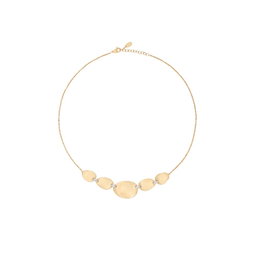 18KY "Halfsie" Necklace with Diamond Accents