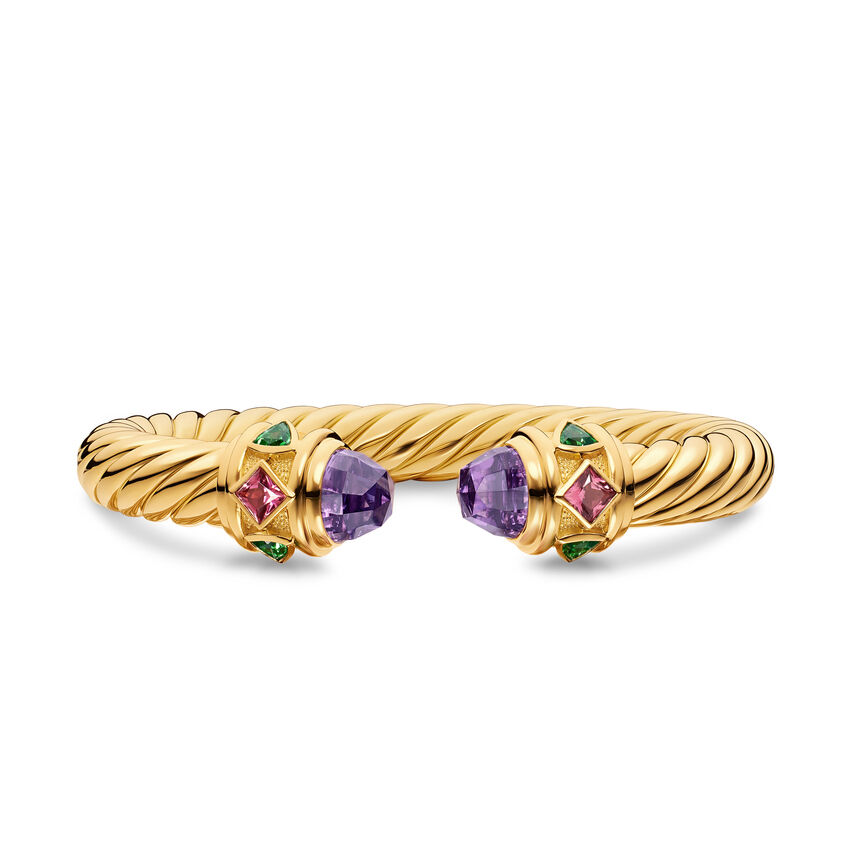 Renaissance® Cablespira® with Amethyst, Pink Tourmaline & Tsavorite