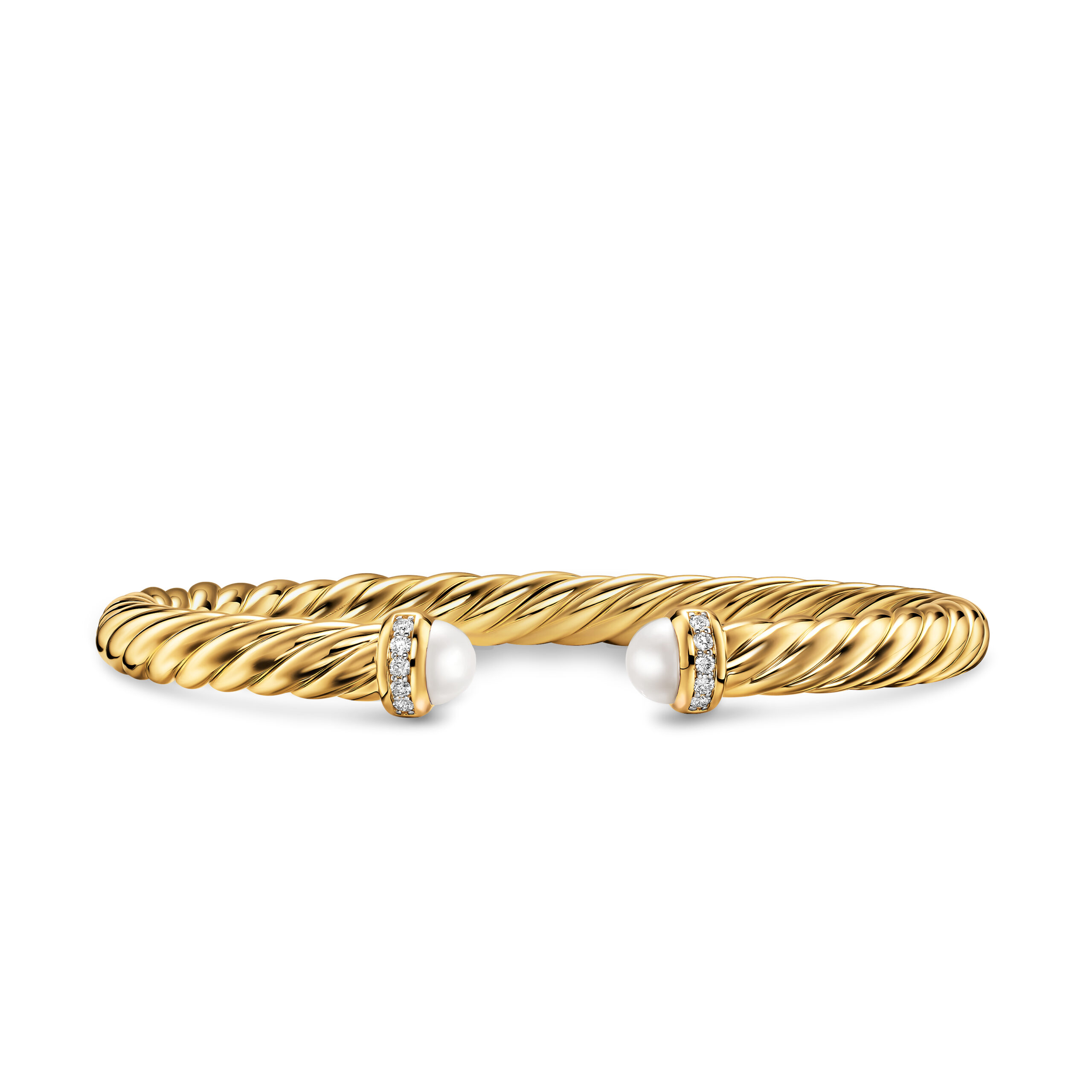 Cablespira® Flex Bracelet with Pearls & Diamonds