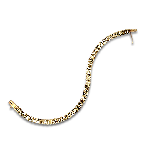 Basket Weave Link Bracelet