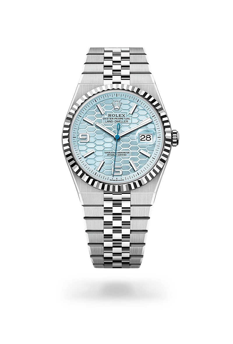 rolex Land-Dweller in Platinum, M127336-0001 - Underwood Jewelers