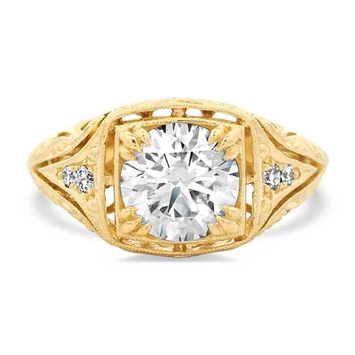 1.41CTW DIAMOND FILIGREE RING