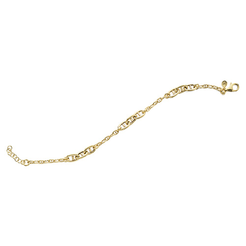 Gold Vermeil Anchor Link Bracelet