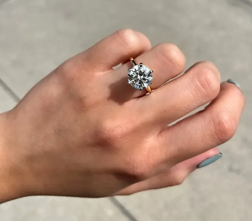 model wearing a ring from Underwood Jewelers in Ponte Vedra