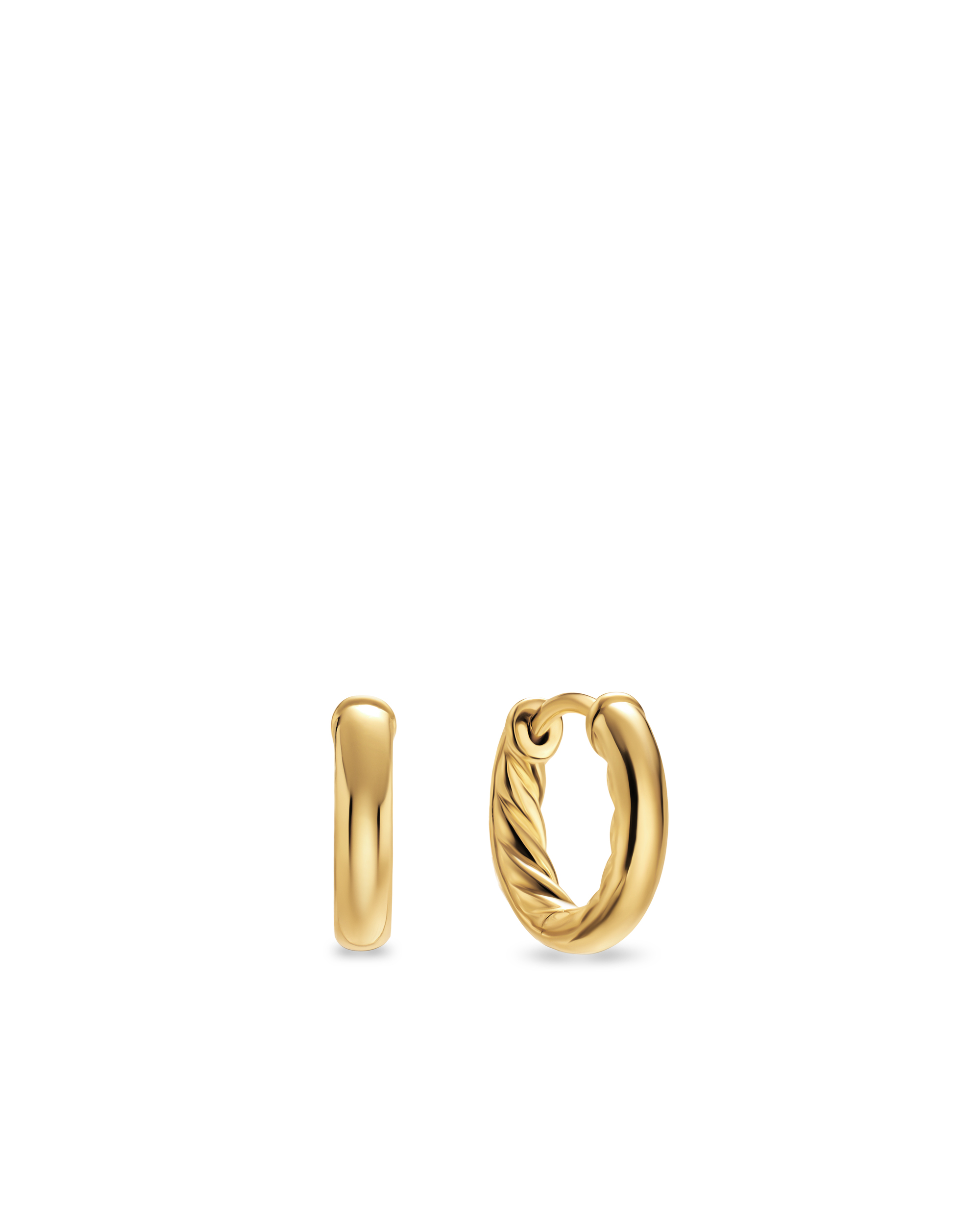 DY Mercer® Huggie Hoop Earrings In 18kt Yellow Gold