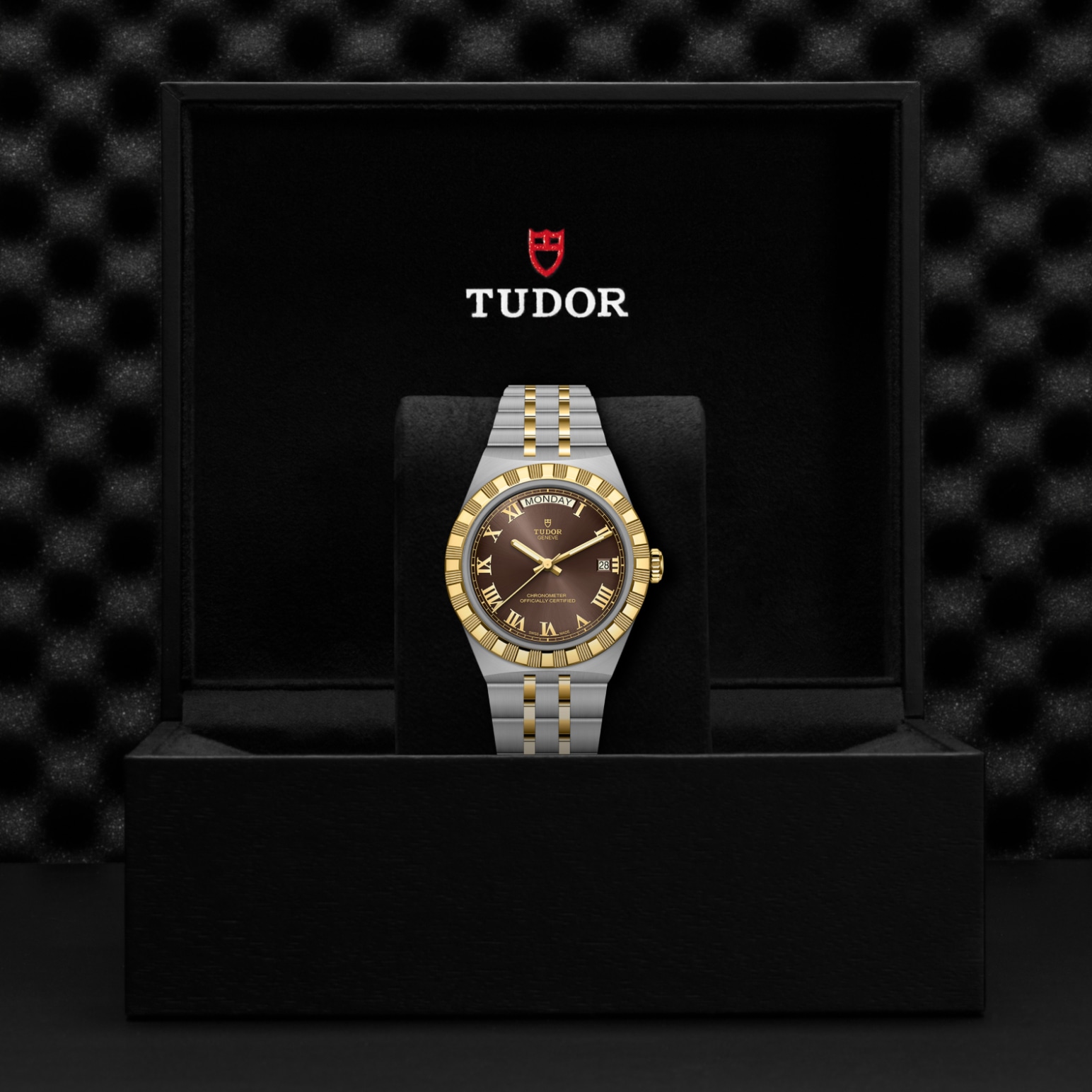 TUDOR Royal 40mm stainless steel and yellow gold case, with polished and satin finish - M2840D1A3-0001 at Underwood Jewelers