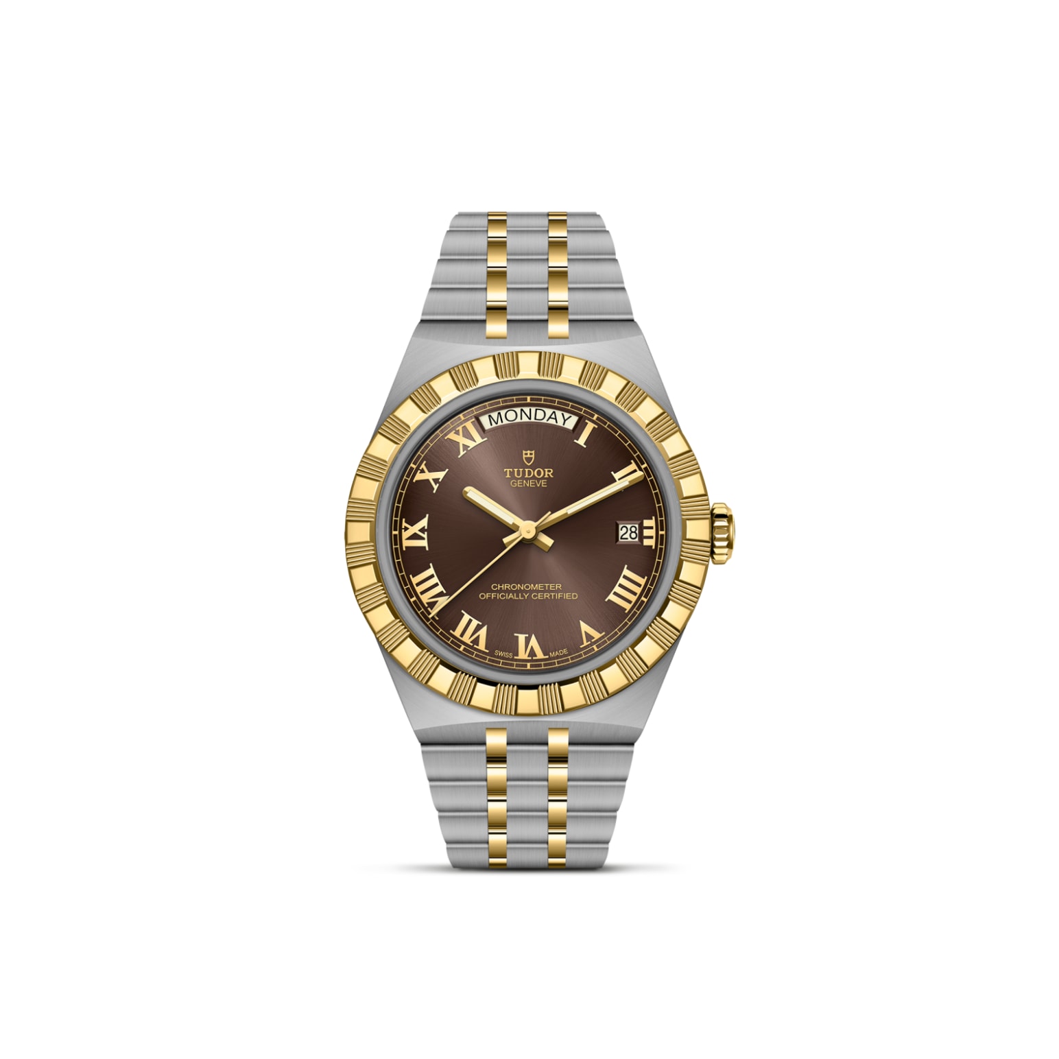 TUDOR Royal 40mm stainless steel and yellow gold case, with polished and satin finish - M2840D1A3-0001 at Underwood Jewelers
