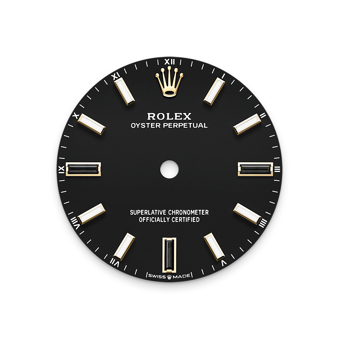 rolex Oyster Perpetual in 18 kt yellow gold, M124208-0001 - underwood jewelers