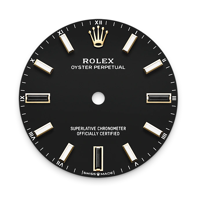 rolex Oyster Perpetual in 18 kt yellow gold, M124208-0001 - underwood jewelers