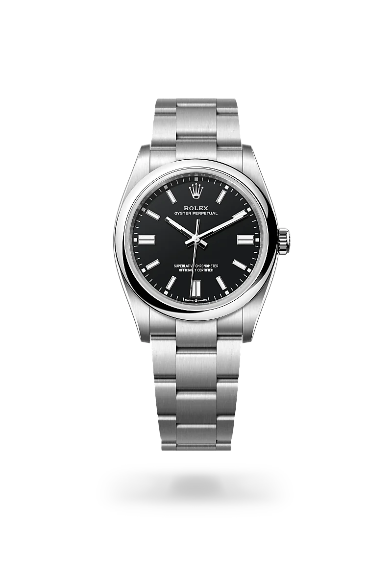 rolex Oyster Perpetual in Oystersteel, M126000-0014 - underwood jewelers