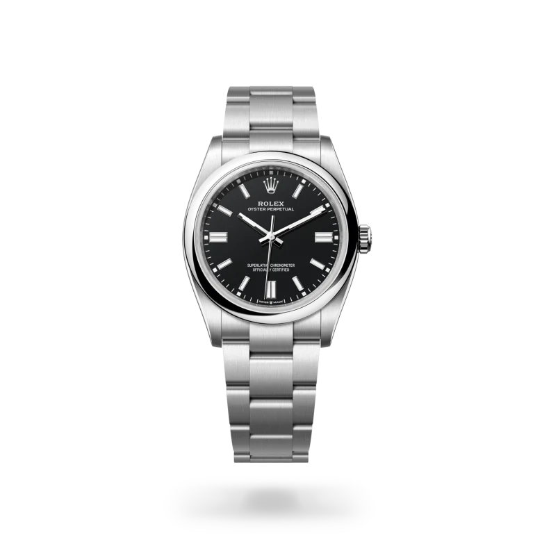 rolex Oyster Perpetual in Oystersteel, M126000-0014 - underwood jewelers