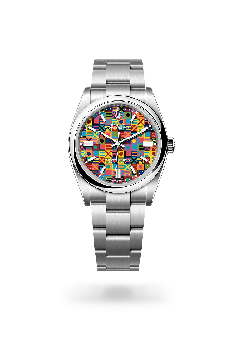 rolex Oyster Perpetual in Oystersteel, M126000-0016 - underwood jewelers