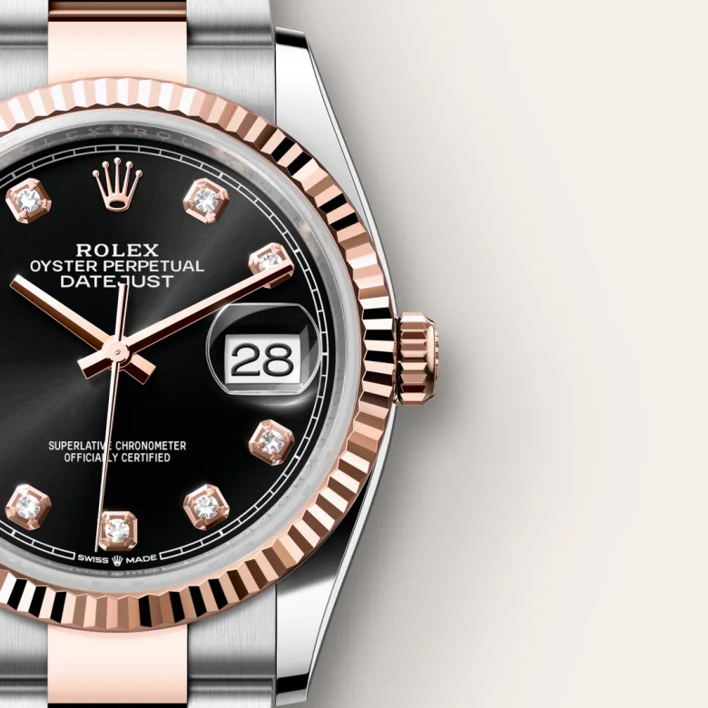 rolex Datejust in Everose Rolesor - combination of Oystersteel and Everose gold, M126231-0020 - underwood jewelers