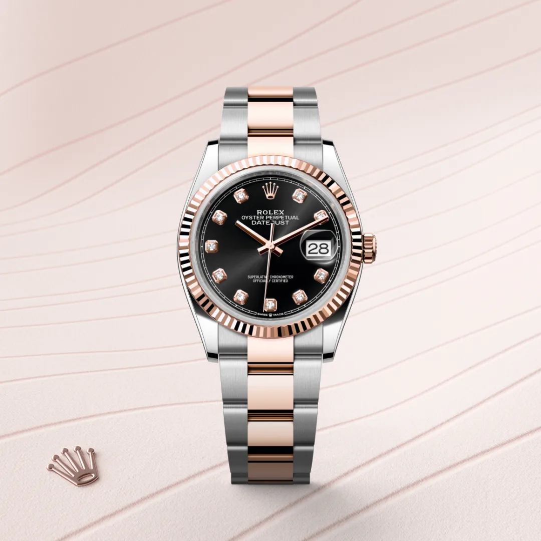 Rolex Datejust 36 Everose Rolesor - combination of Oystersteel and