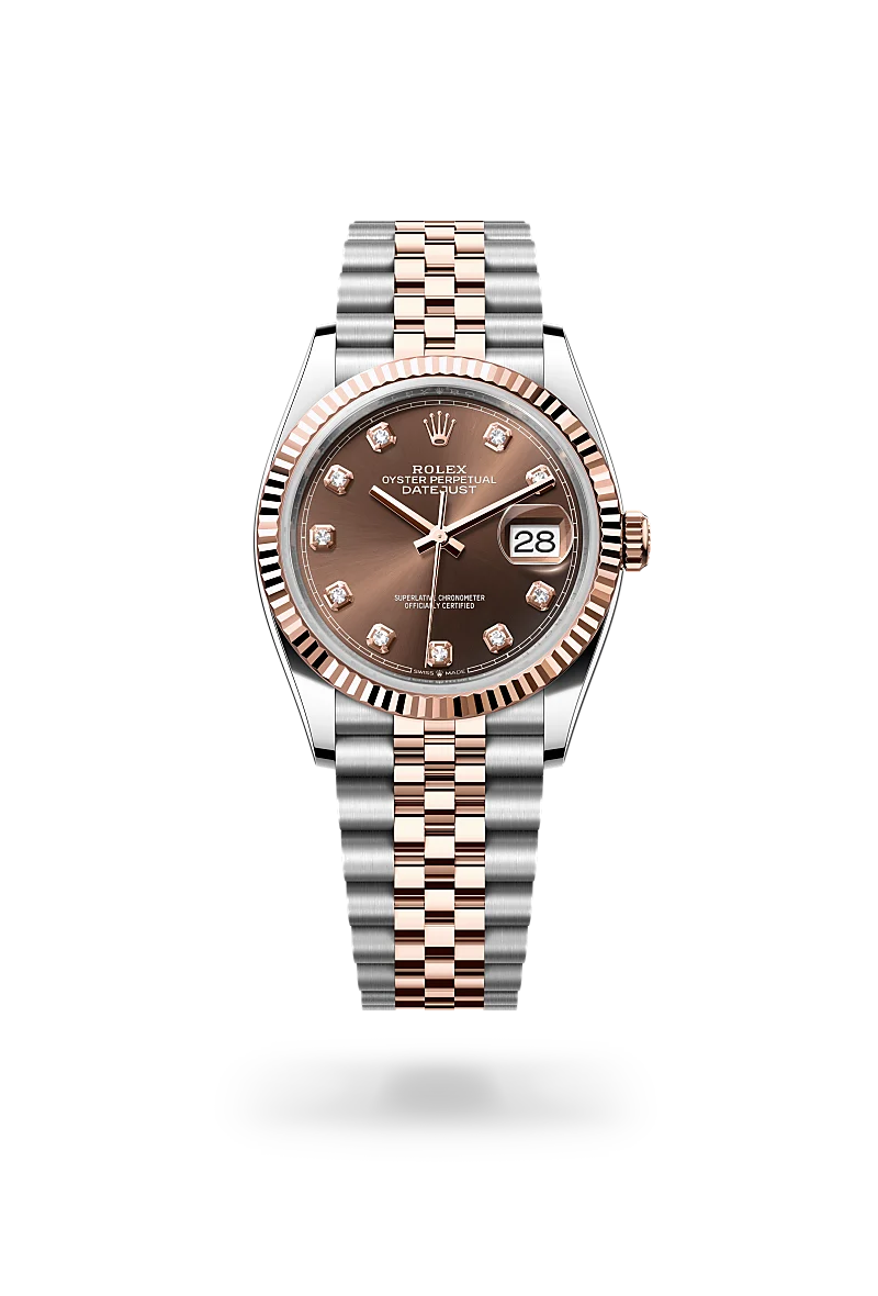 rolex Datejust in Everose Rolesor - combination of Oystersteel and Everose gold, M126231-0053 - underwood jewelers