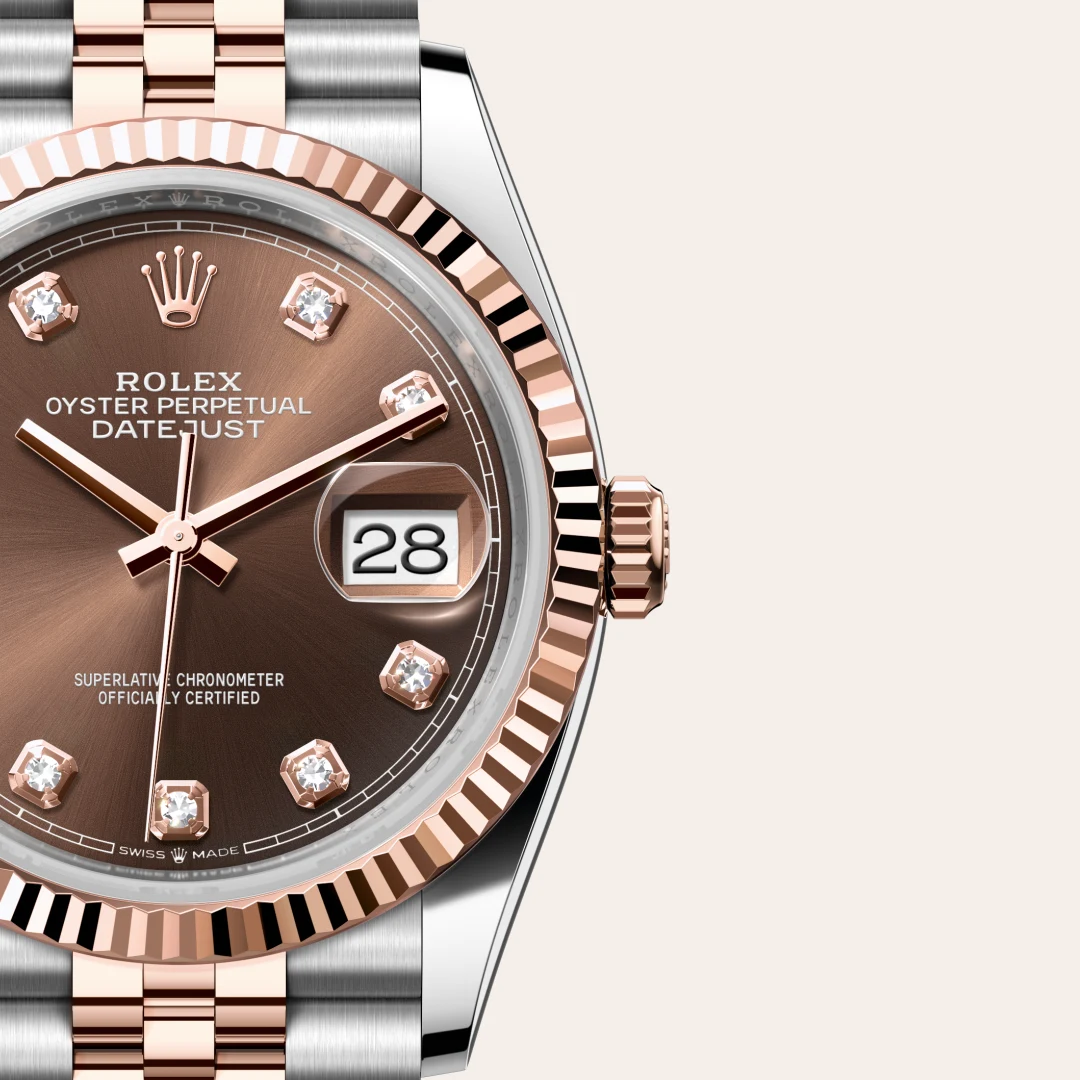 rolex Datejust in Everose Rolesor - combination of Oystersteel and Everose gold, M126231-0053 - underwood jewelers