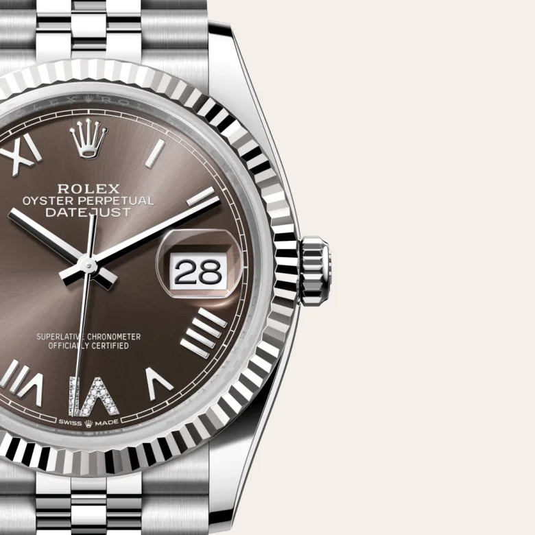 rolex Datejust in White Rolesor - combination of Oystersteel and white gold, M126234-0071 - underwood jewelers