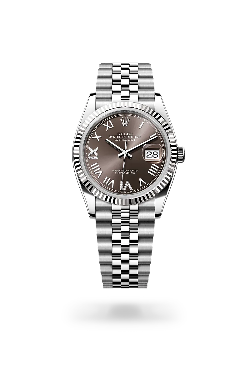 rolex Datejust in White Rolesor - combination of Oystersteel and white gold, M126234-0071 - underwood jewelers