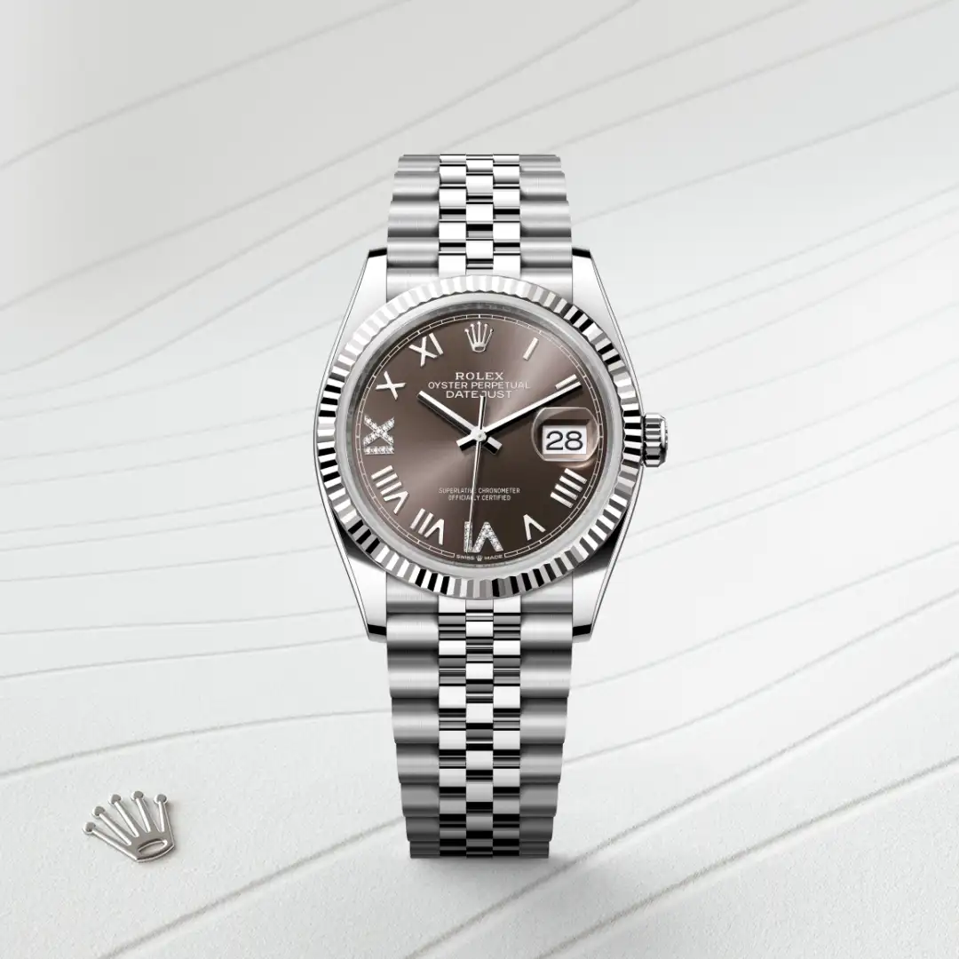 rolex Datejust in White Rolesor - combination of Oystersteel and white gold, M126234-0071 - underwood jewelers