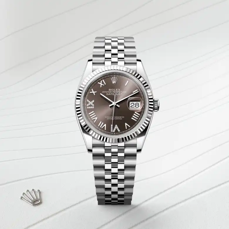 rolex Datejust in White Rolesor - combination of Oystersteel and white gold, M126234-0071 - underwood jewelers