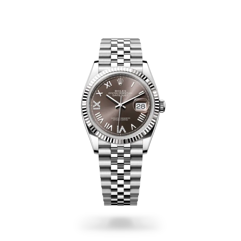 rolex Datejust in White Rolesor - combination of Oystersteel and white gold, M126234-0071 - underwood jewelers