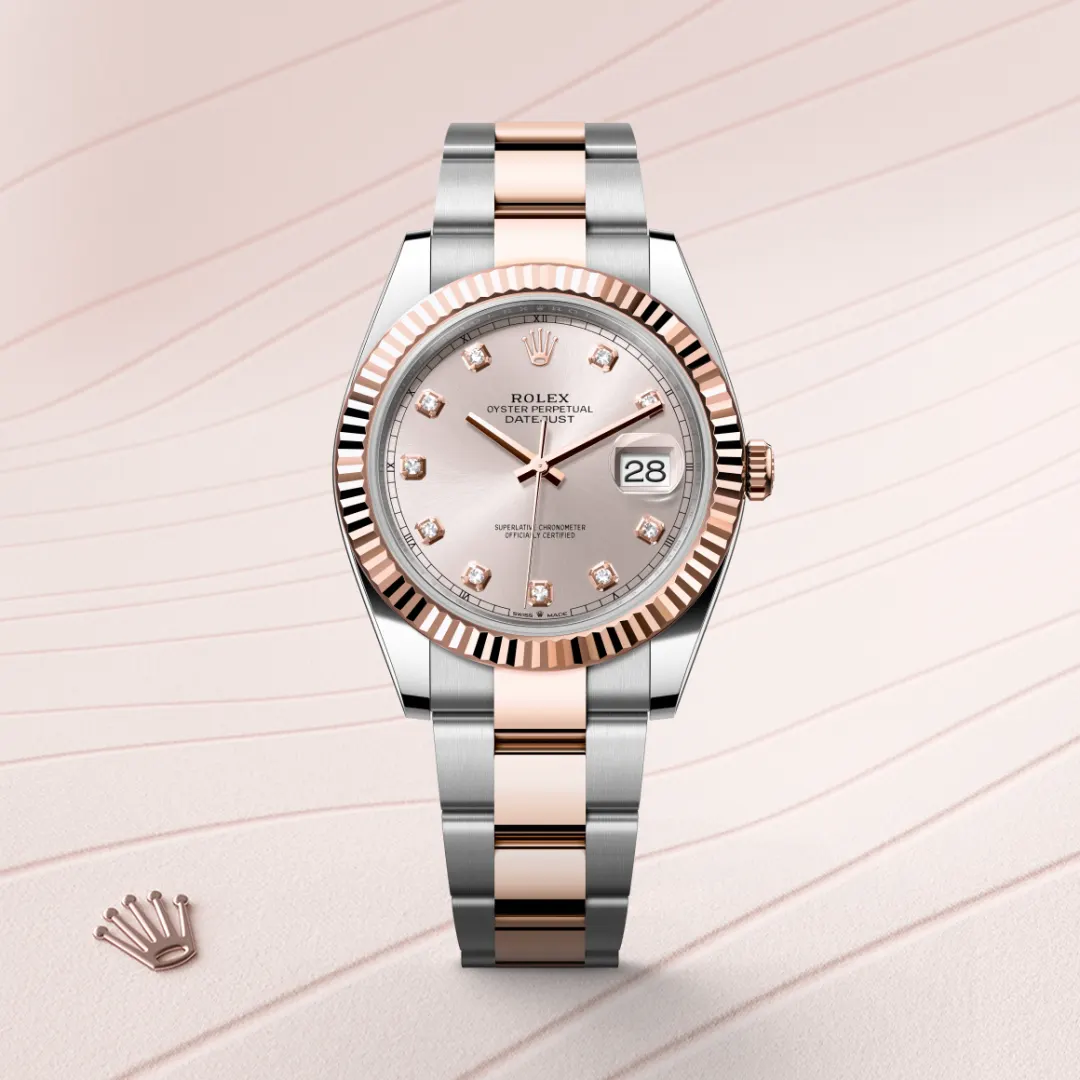 rolex Datejust in Everose Rolesor - combination of Oystersteel and Everose gold, M126331-0007 - underwood jewelers