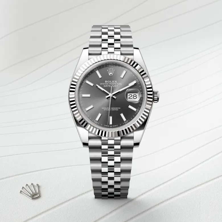 rolex Datejust in White Rolesor - combination of Oystersteel and white gold, M126334-0014 - underwood jewelers