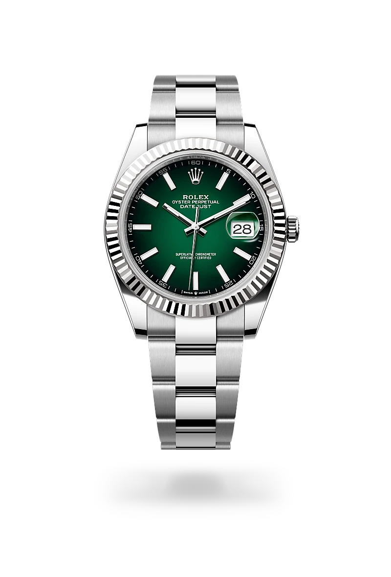 rolex Datejust in White Rolesor - combination of Oystersteel and white gold, M126334-0033 - underwood jewelers