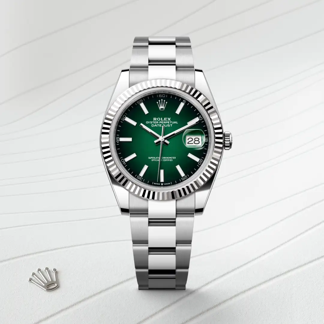 rolex Datejust in White Rolesor - combination of Oystersteel and white gold, M126334-0033 - underwood jewelers