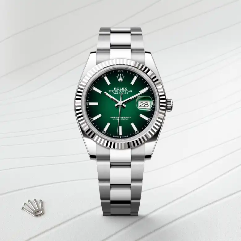 rolex Datejust in White Rolesor - combination of Oystersteel and white gold, M126334-0033 - underwood jewelers