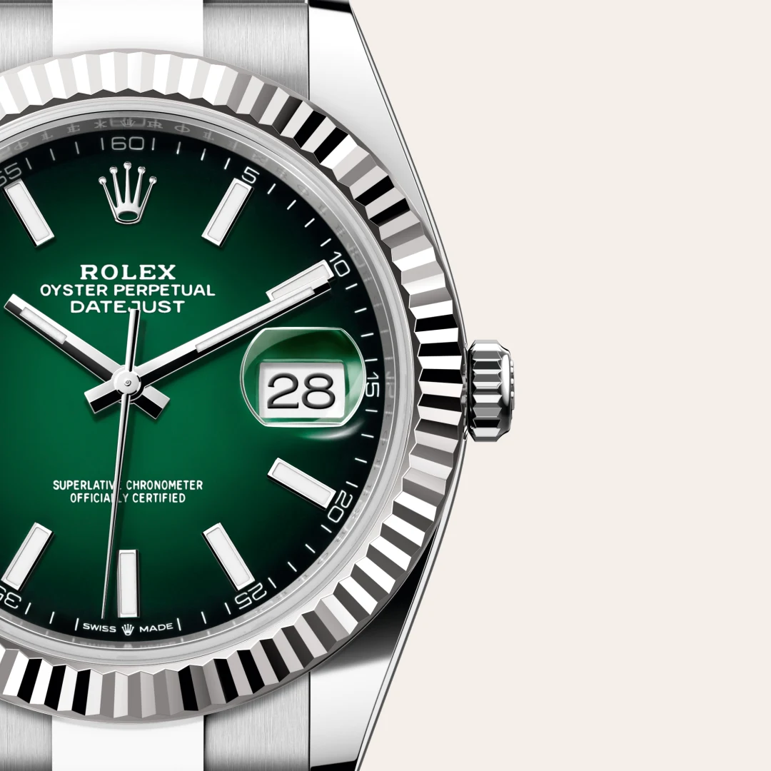 rolex Datejust in White Rolesor - combination of Oystersteel and white gold, M126334-0033 - underwood jewelers