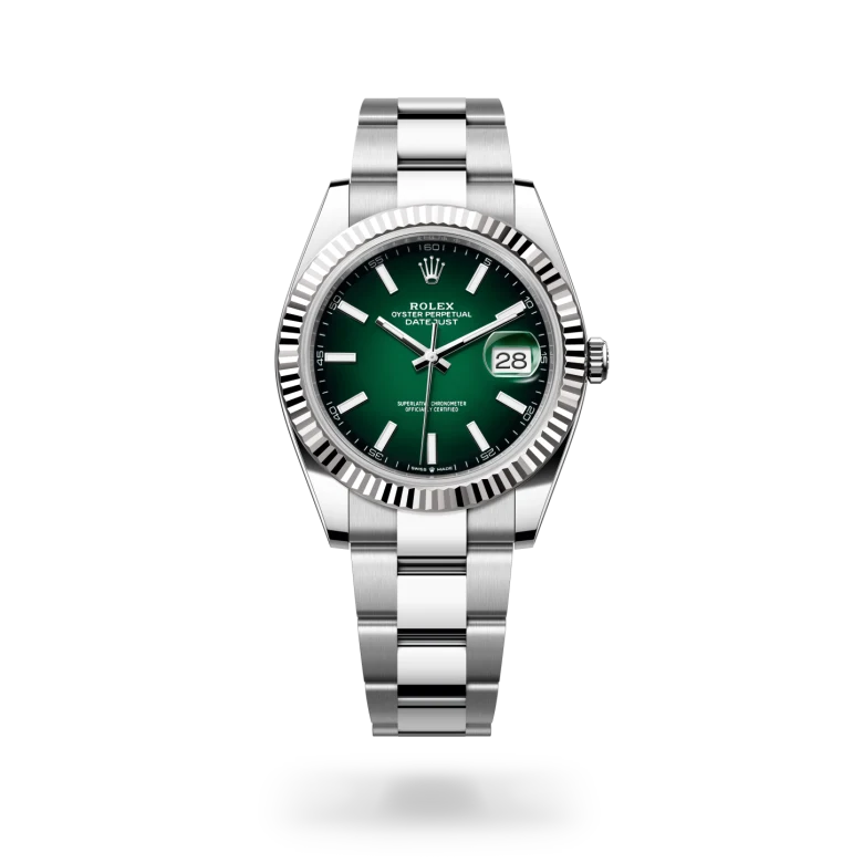 rolex Datejust in White Rolesor - combination of Oystersteel and white gold, M126334-0033 - underwood jewelers