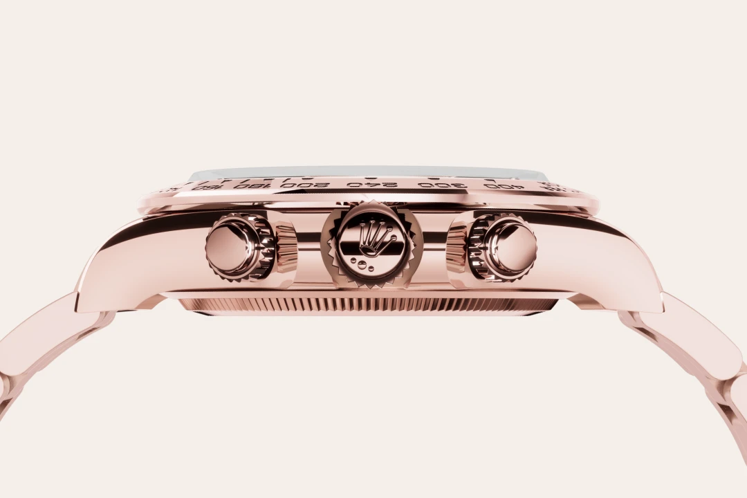 rolex Cosmograph Daytona in 18 kt Everose gold, M126505-0005 - underwood jewelers