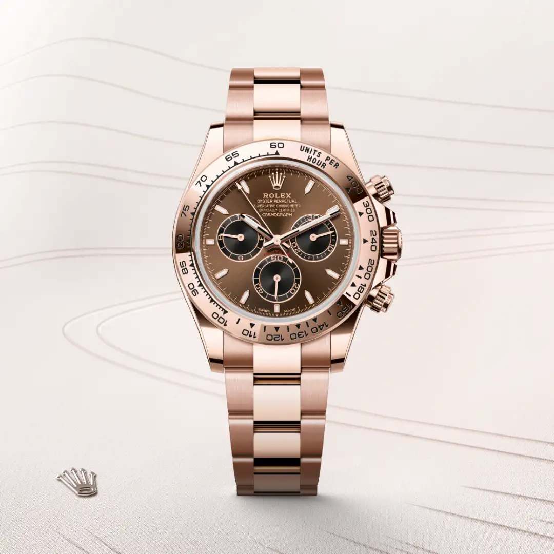 rolex Cosmograph Daytona in 18 kt Everose gold, M126505-0005 - underwood jewelers