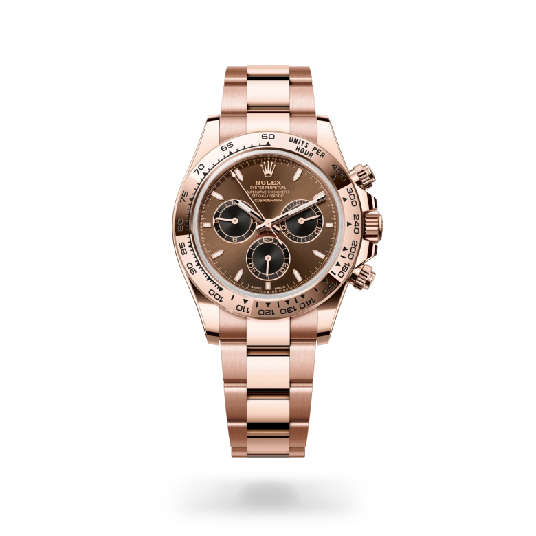 rolex Cosmograph Daytona in 18 kt Everose gold, M126505-0005 - underwood jewelers