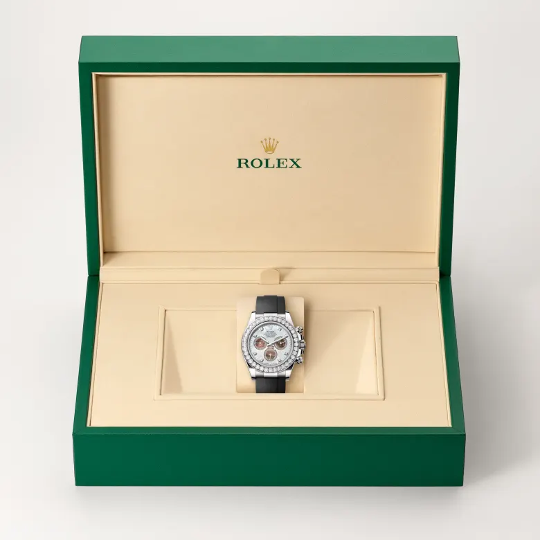 rolex Cosmograph Daytona in 18 kt white gold, M126589RBR-0001 - underwood jewelers