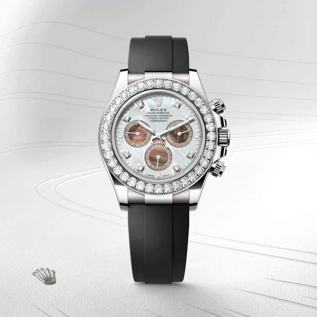 rolex Cosmograph Daytona in 18 kt white gold, M126589RBR-0001 - underwood jewelers