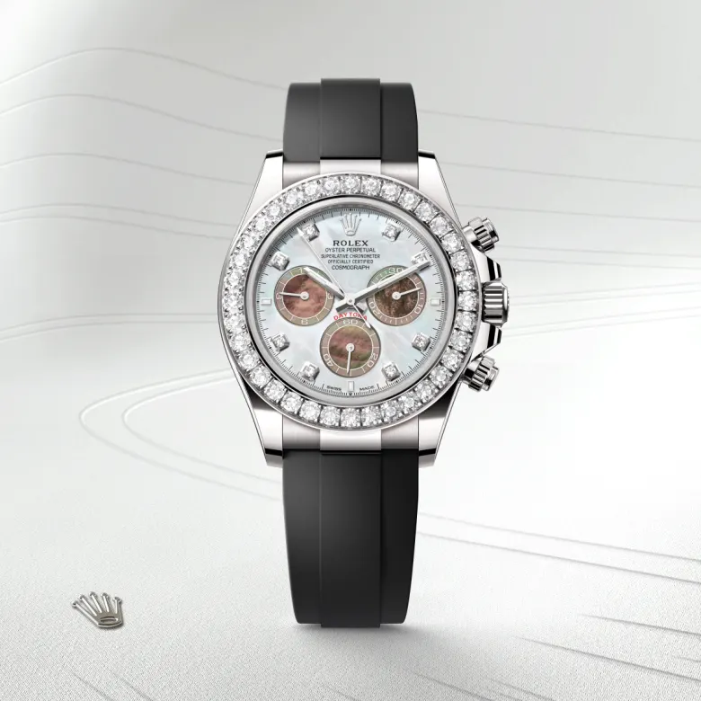 rolex Cosmograph Daytona in 18 kt white gold, M126589RBR-0001 - underwood jewelers