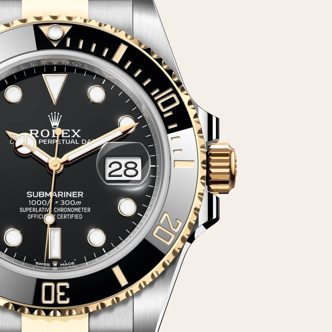 rolex Submariner in Yellow Rolesor - combination of Oystersteel and yellow gold, M126613LN-0002 - underwood jewelers
