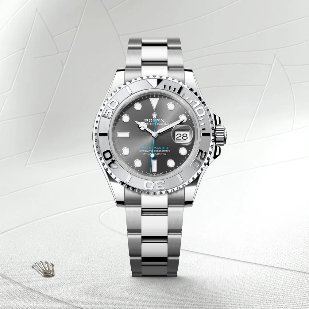 rolex Yacht-Master in Rolesium - combination of Oystersteel and platinum, M126622-0001 - underwood jewelers